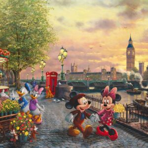 Harlington - Mickey and Minnie in London 1000 Piece Puzzle