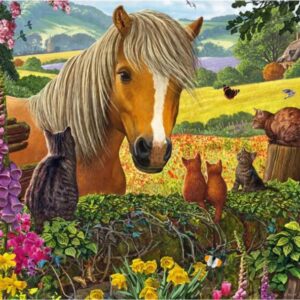 Schmidt - A Sweet Encounter in the Paddock 150 Piece Puzzle