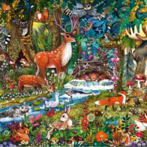 Schmidt - Animals in the Forests of Europe 150 Piece Puzzle