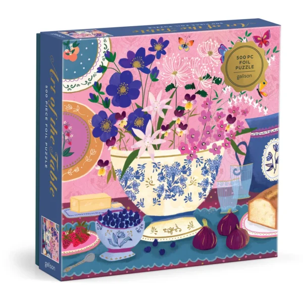 Galison - Art of the Table 500 Piece Foil Puzzle - Image 2