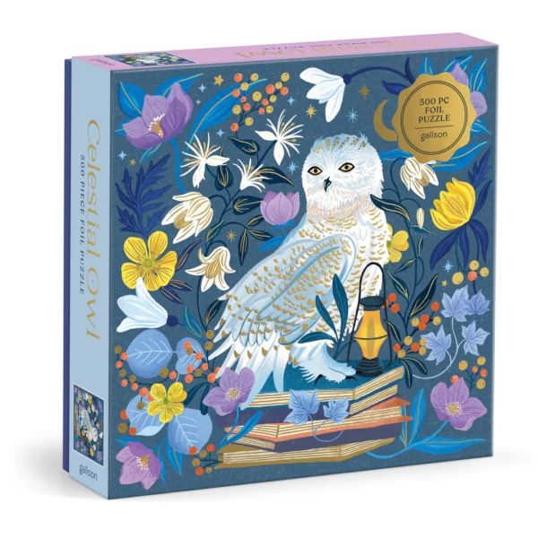 Galison - Celestial Owl 500 Piece Foil Puzzle - Image 2