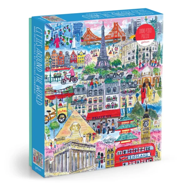 Galison - Michael Storrings - Cities Around the World 1000 Piece Puzzle - Image 2