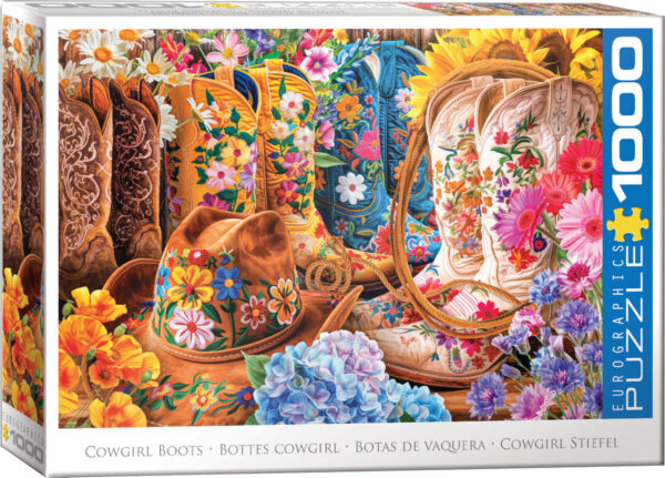 Eurographics - Cowgirl Boots 1000 Piece Puzzle - Image 2