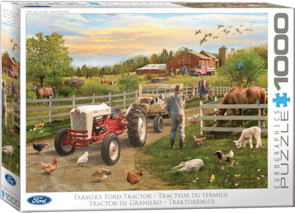 Eurographics - Farmer's Ford Tractor 1000 Piece Puzzle - Image 2