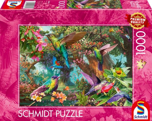 Schmidt - Hummingbirds in a Burst of Colour 1000 Piece Puzzle - Image 2
