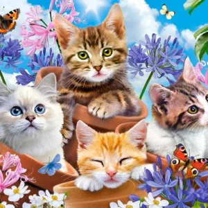 Castorland - Kittens with Flowers 500 Piece Puzzle