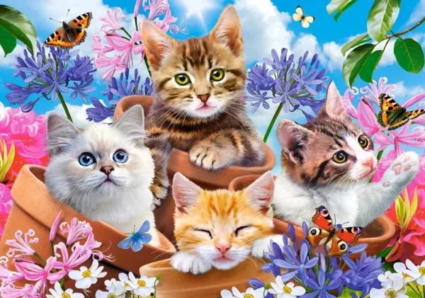 Castorland - Kittens with Flowers 500 Piece Puzzle