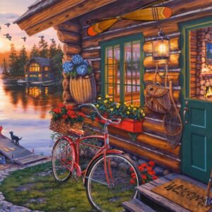 Schmidt - Lakeside Cabin with Bike 1000 Piece Puzzle