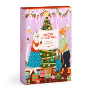 Galison - Meowy Christmas 12 Days of Puzzles 500 Piece Countdown