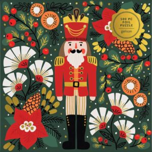 Galison - Merry Nutcracker 500 Piece Foil Puzzle