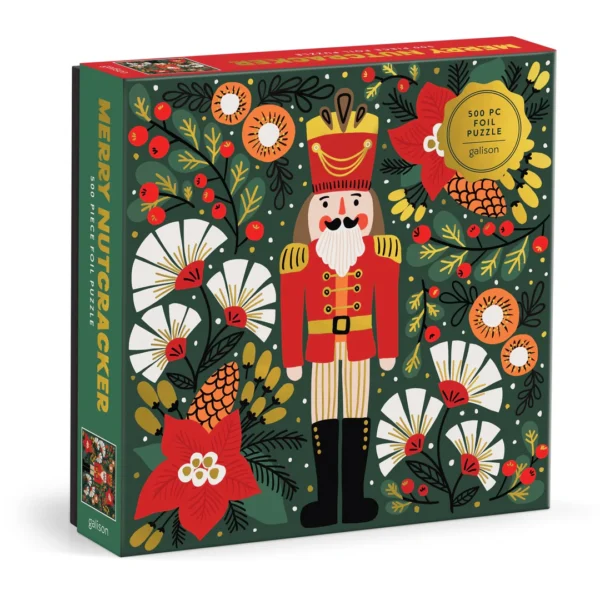 Galison - Merry Nutcracker 500 Piece Foil Puzzle - Image 2