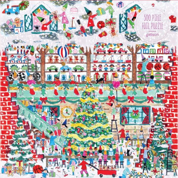 Galison - Michael Storrings - Toy Workshop 500 Piece Foil Puzzle