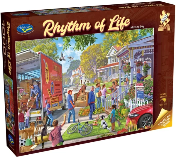 Holdson - Rhythm of Life - Moving Day 1000 Piece Puzzle - Image 2