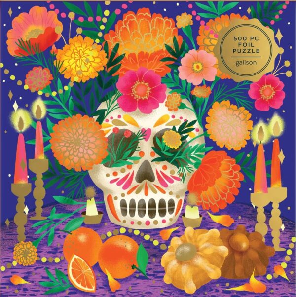 Galison - Ofrenda del Dia de Muertos 500 Piece Foil Puzzle