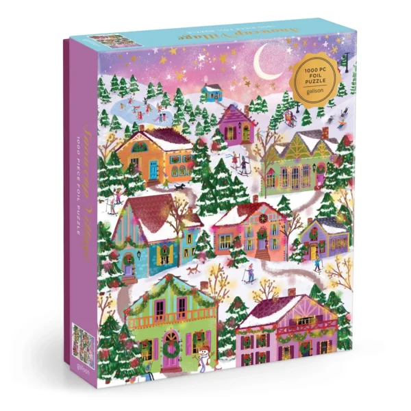 Galison - Snowcap Village 1000 Piece Puzzle - Image 2