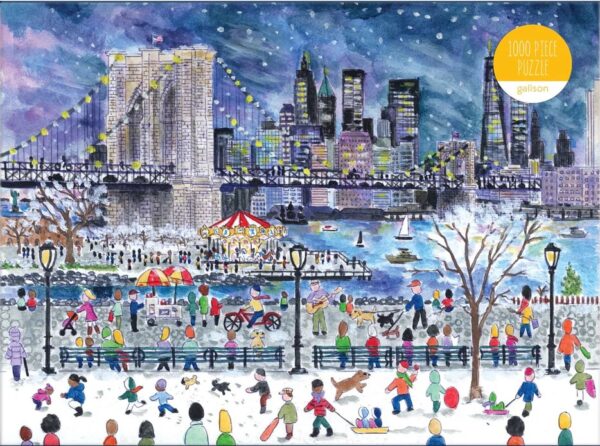 Galison - Michael Storrings - Snowfall over New York City 1000 Piece Puzzle