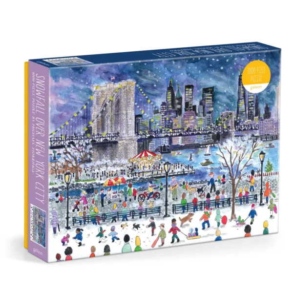 Galison - Michael Storrings - Snowfall over New York City 1000 Piece Puzzle - Image 2