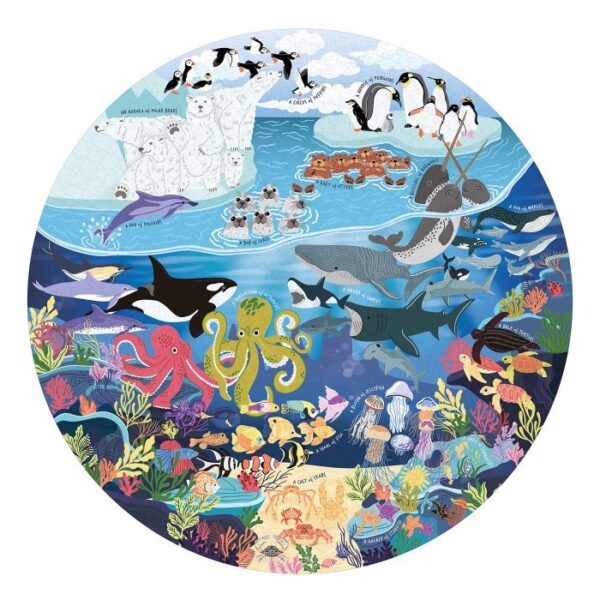 Ridleys - The Ocean Lover's Circular 1000 Piece Puzzle - Image 2