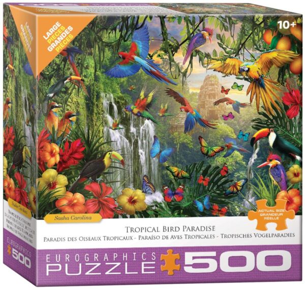 Eurographics - Tropical Bird Paradise 500 Larger Piece Puzzle - Image 2