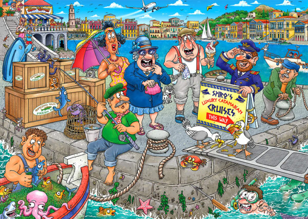 Holdson - Wasgij Original 46 - Boating Bedlam 1000 Piece Puzzle