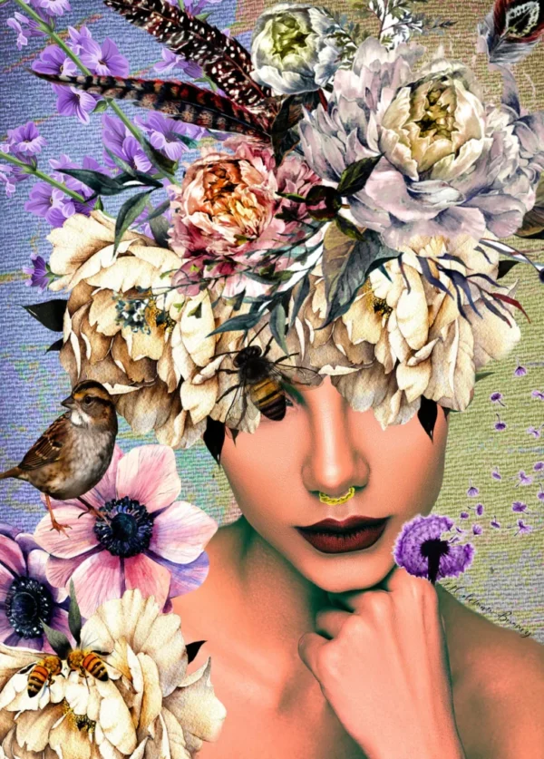 Holdson - Women in Bloom - Bloom Bee Beautiful 1000 Piece Puzzle