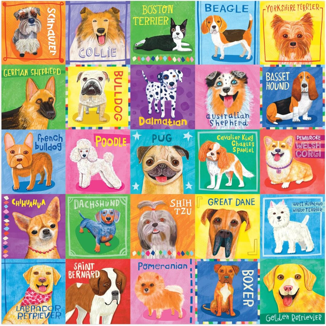 Mudpuppy - Pawsome Portraits 500 Piece Puzzle
