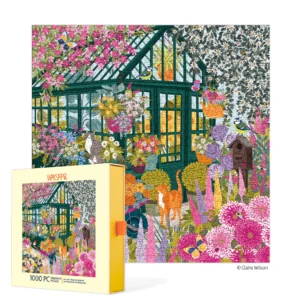 WerkShoppe - Spring Greenhouse 1000 Piece Puzzle - Slip Box