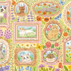 Schmidt - Aristocratic Cats in Full Bloom 1000 Piece Puzzle