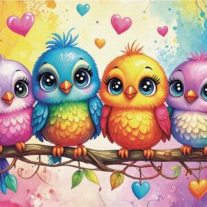 Delfy - Tweeting in Harmony 1000 Piece Puzzle