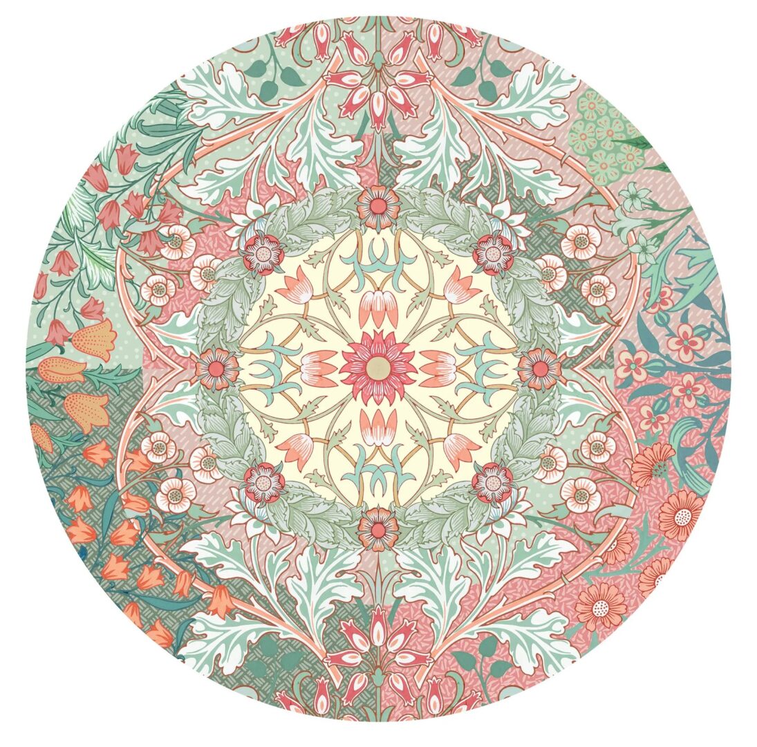 Pomegranate - William Morris 500 Piece Circular Puzzle