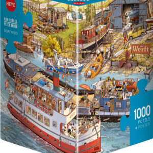 Heye - Gobel & Knorr - Boatyard 1000 Piece Puzzle (Triangular Box)