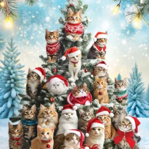 Eurographics - Christmas Tree Cats 1000 Piece Puzzle