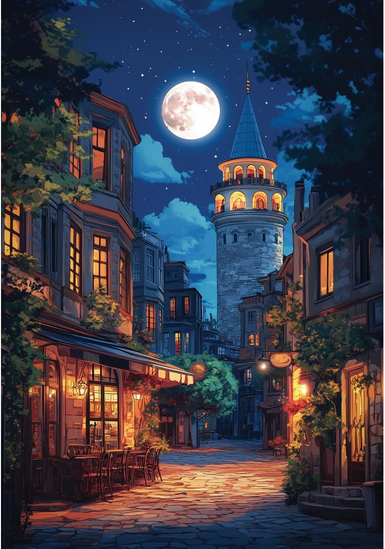 Anatolian - Galata at Fullmoon 500 Piece Puzzle