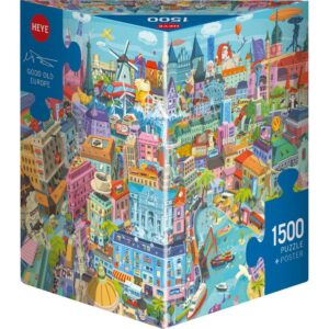 Heye - Good Old Europe 1500 Piece Puzzle (Triangular Box)