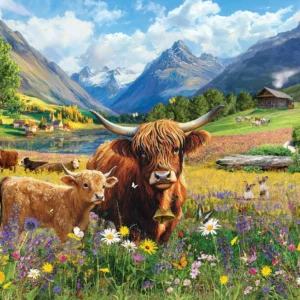 Eurographics - Highland Cows 1000 Piece Puzzle