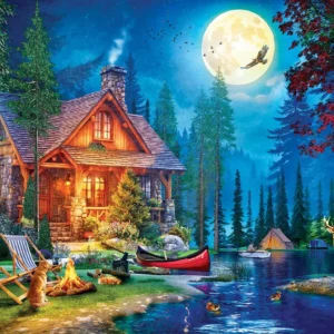 Eurographics - Moon Lake Cabin 1000 Piece Puzzle