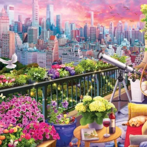 Eurographics - NY Rooftop Garden 1000 Piece Puzzle