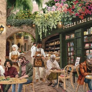 The Puzzle Collab - Sarah Reyes - Puzzle Lane Cafe 500 Piece Puzzle