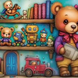 Jacarou - Teddy's Little Universe 1000 Piece Puzzle