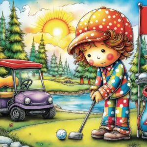 Jacarou - Tiny Tee Time 1000 Piece Puzzle