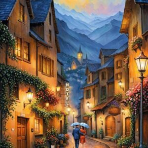 Cherry Pazzi - A Quiet Stroll 1000 Piece Puzzle