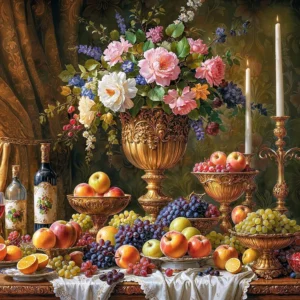 Cherry Pazzi - Baroque Table 2000 Piece Puzzle