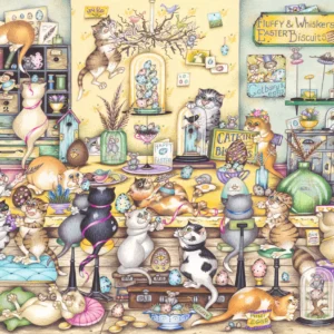 Ravensburger - Crazy Cat's Easter Eggstravaganza 1000 Piece Puzzle
