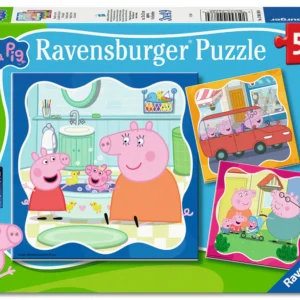 Ravensburger -Peppa Pig, Family Firsts 3 x 49 Piece Puzzle