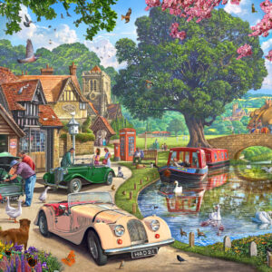Holdson - Cobblestone Corner S2 - Nostalgic Narrowboats 1000 Piece Puzzle