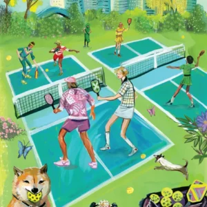 The New York Puzzle Company - Pickleball 500 Piece Puzzle