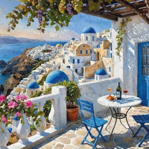 Cherry Pazzi - Santorini Blues 1000 Piece Puzzle