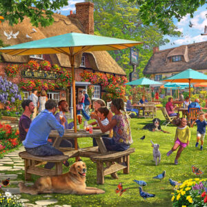Holdson - Cobblestone Corner S2 - The White Hart Pub 1000 Piece Puzzle