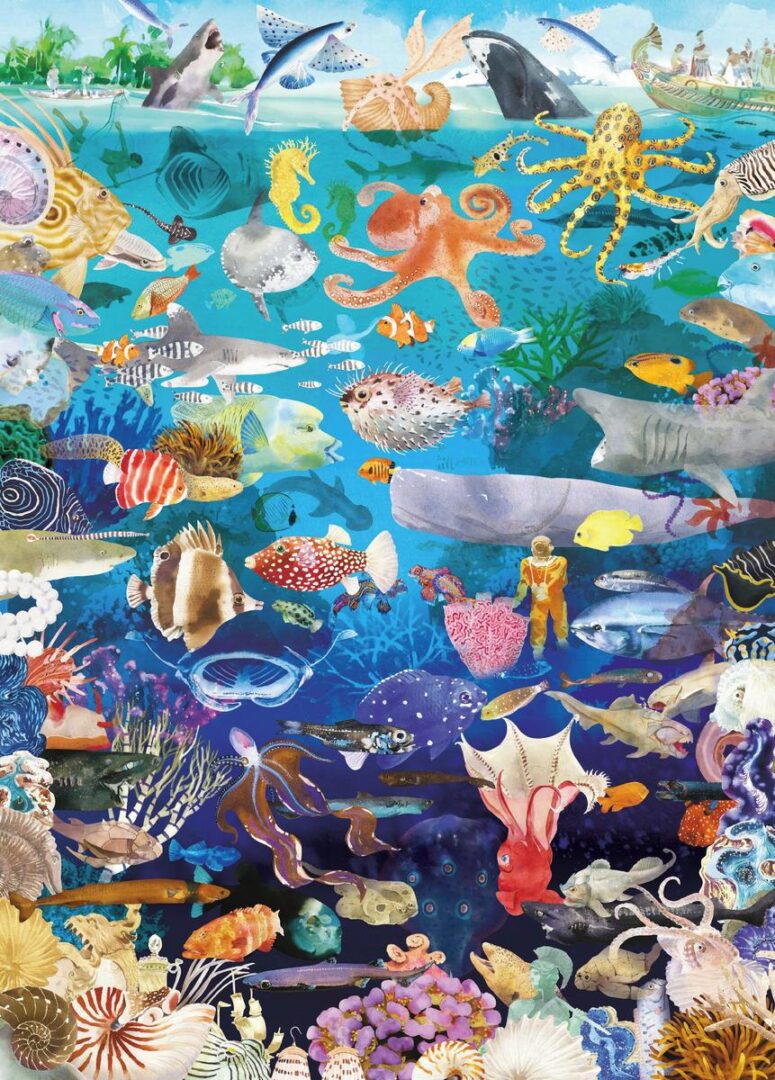 Laurence King Publishing - Around the World in 50 Fish 1000 Piece Puzzle - Image 2