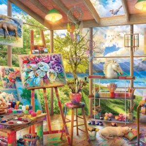 Holdson - Room with a View - Artists Room - 1000 Piece Puzzle